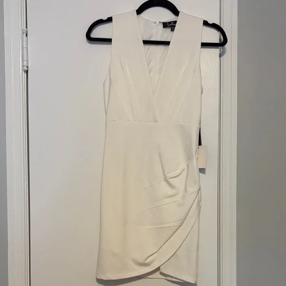 Lulu's Cream Sleeveless Mini Dress - Picture 1 of 2